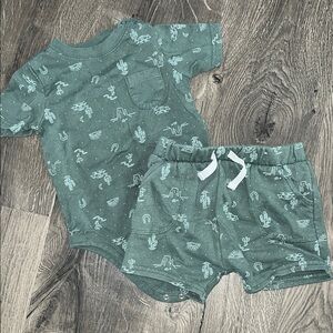 Garanimals Olive Baby Outfit